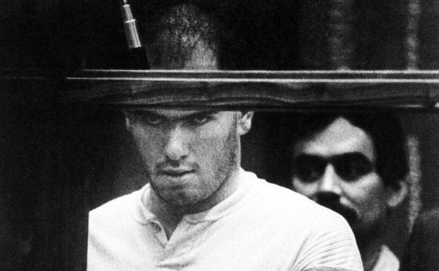 An image of Robert John Bardo in court.
