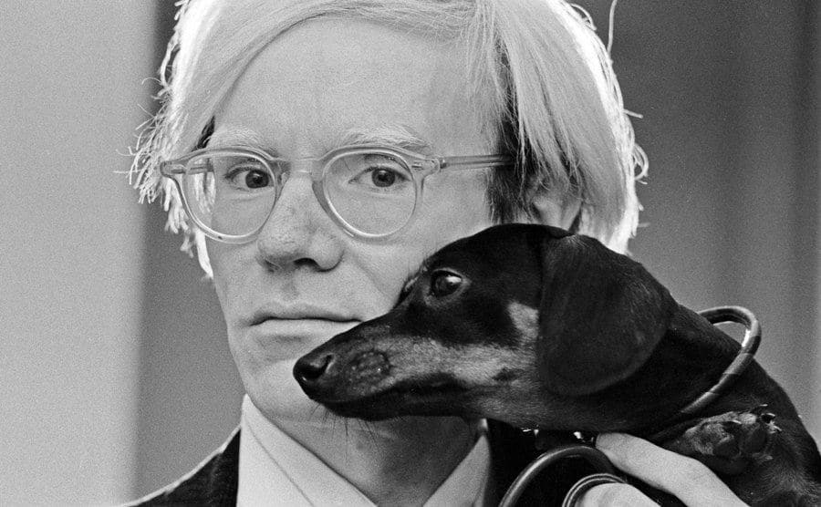 A portrait of Andy Warhol.