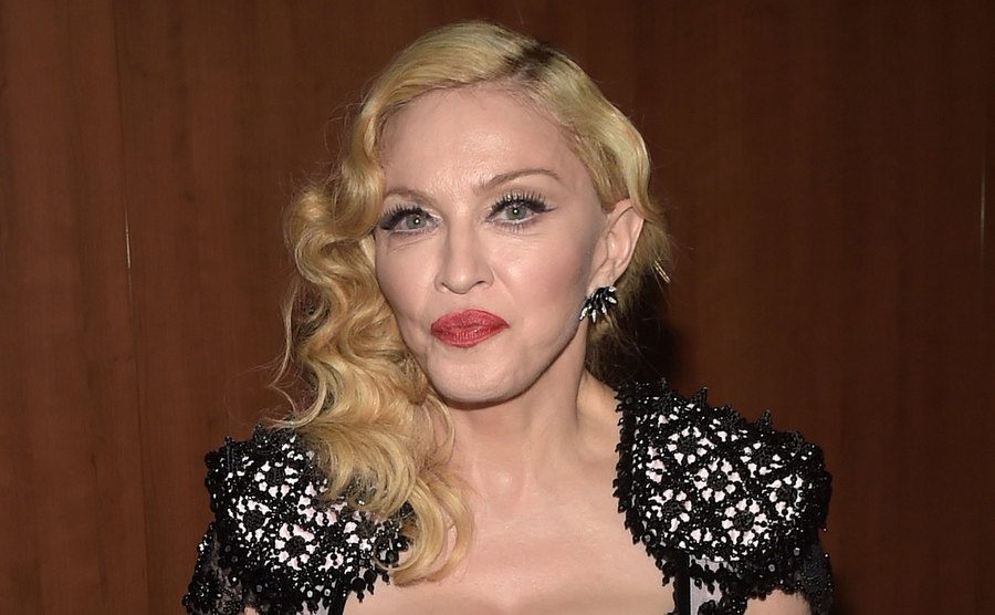 A photo of Madonna.