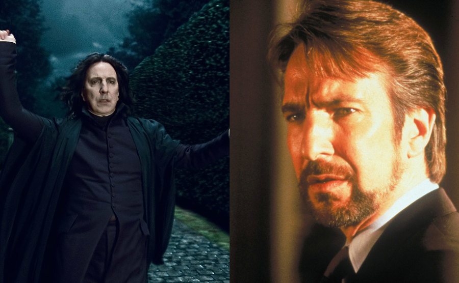 Alan Rickman as Professor Severus Snape / Alan Rickman in Die Hard.