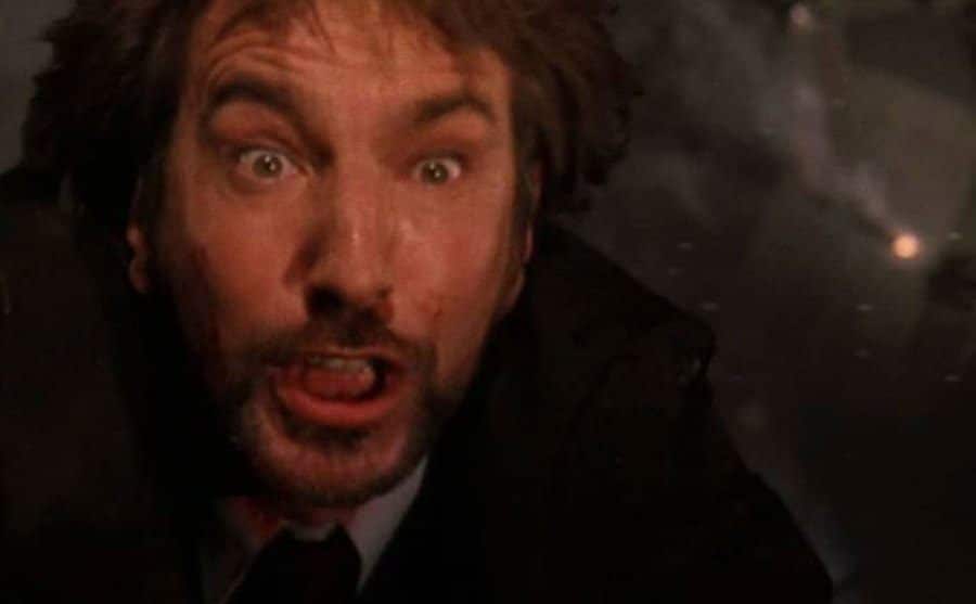 Alan Rickman is in a still from the film.