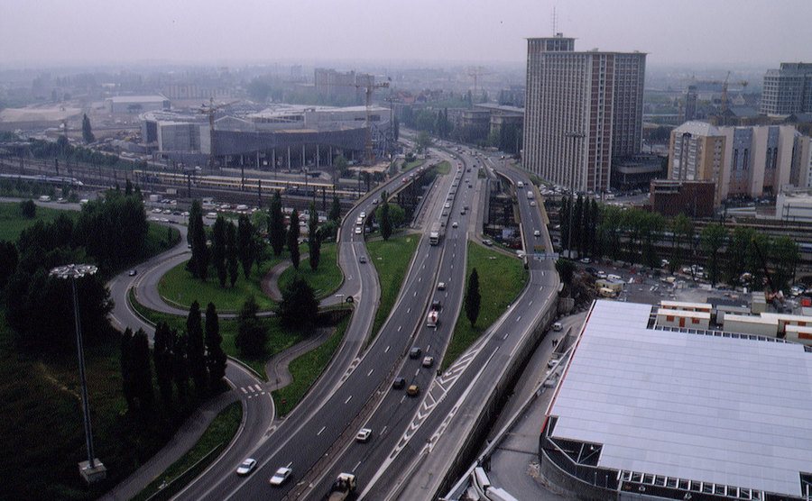 An aerial view of Lille, France.