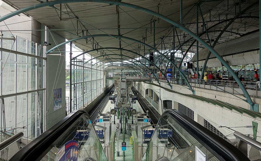 An interior shot of Lille-Europe station.