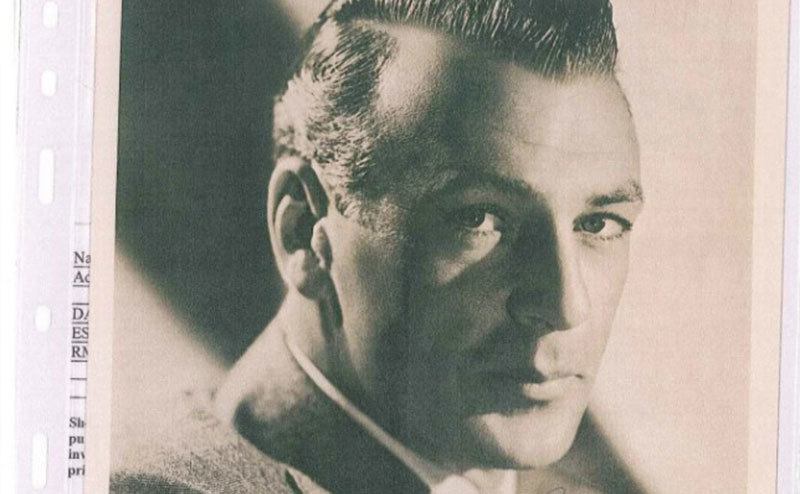 A collectible photograph of Gary Cooper.