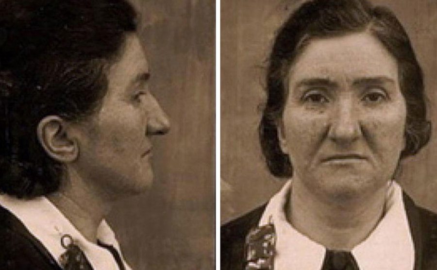 A mugshot of Leonarda Cianciulli.