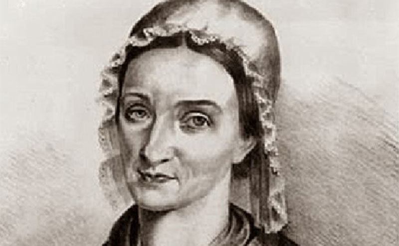 A sketch illustration of Gesche Gottfried.