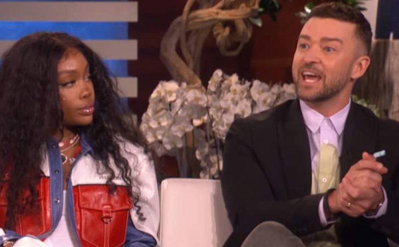 SZA and Justin Timberlake in a still from the show.