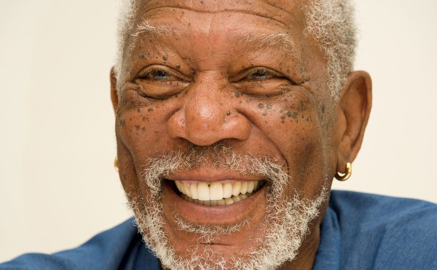 A portrait of Morgan Freeman.