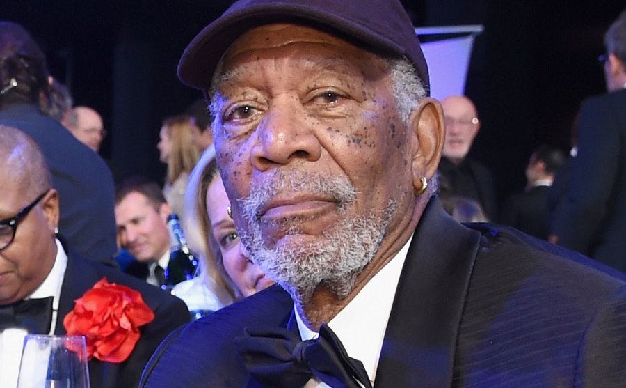 A picture of Freeman during an event.