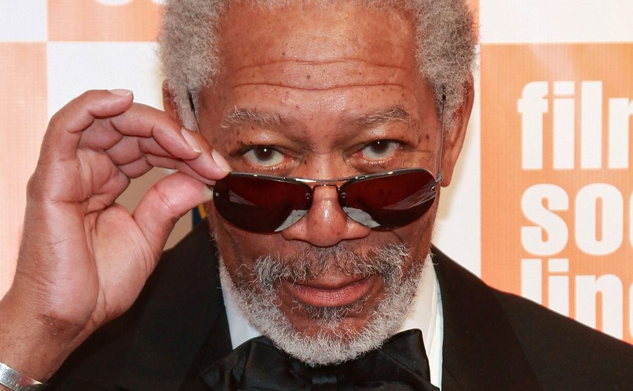 Morgan Freeman attends an event.