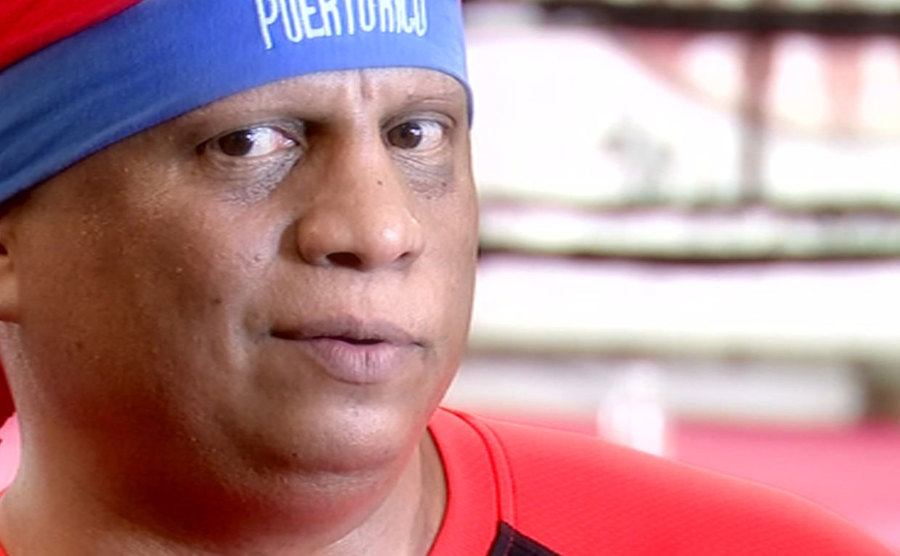 A photo of Ramon at the gym.