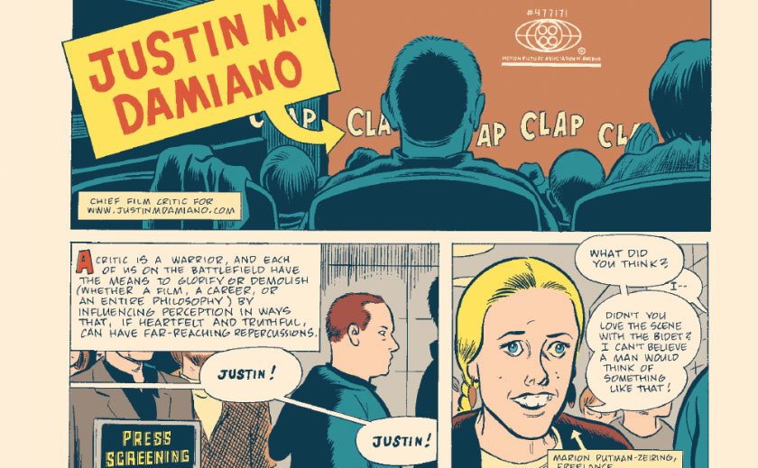 A copy of Justin M. Damiano’s comic. 
