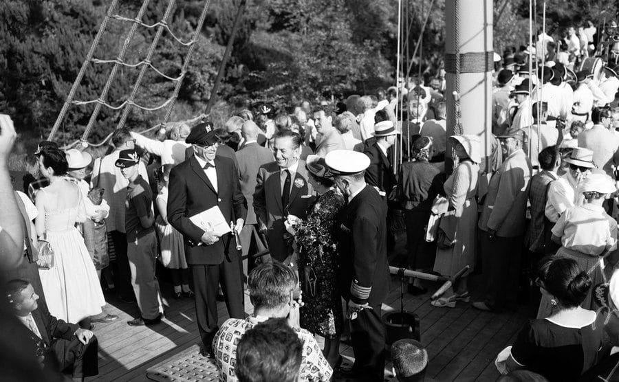 A dated image of the sailing ship on its first journey.