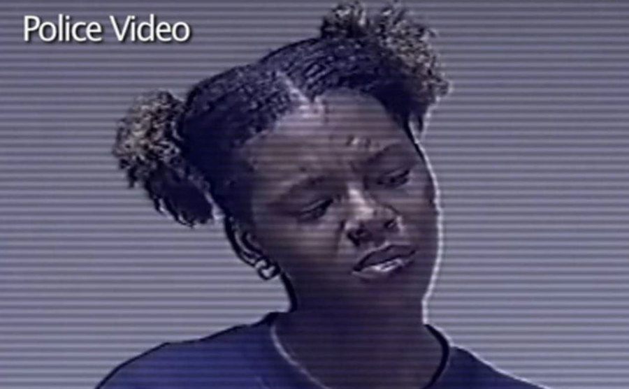 A security tape of an abused kid during interrogation.