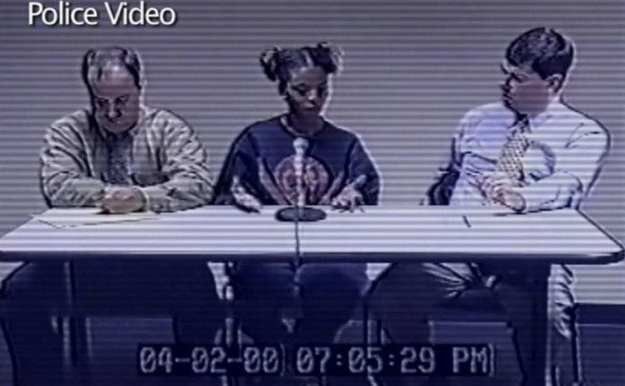 A security tape of a young girl confessing to killing her father.