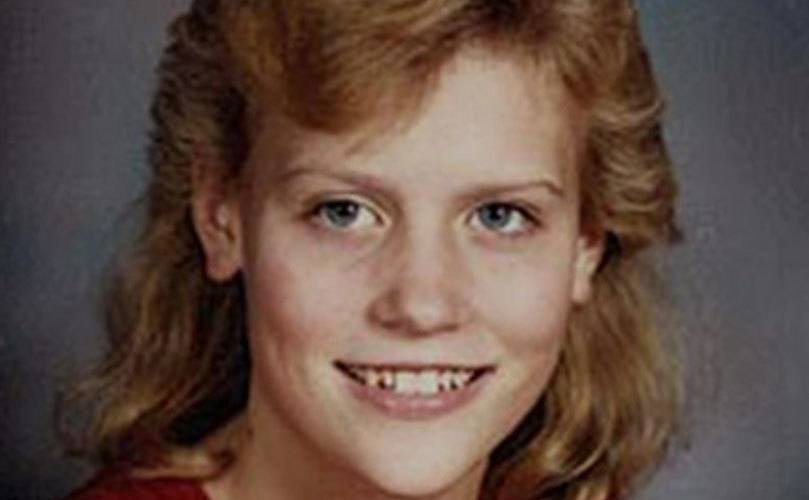 A photo of Stacey at age 13.