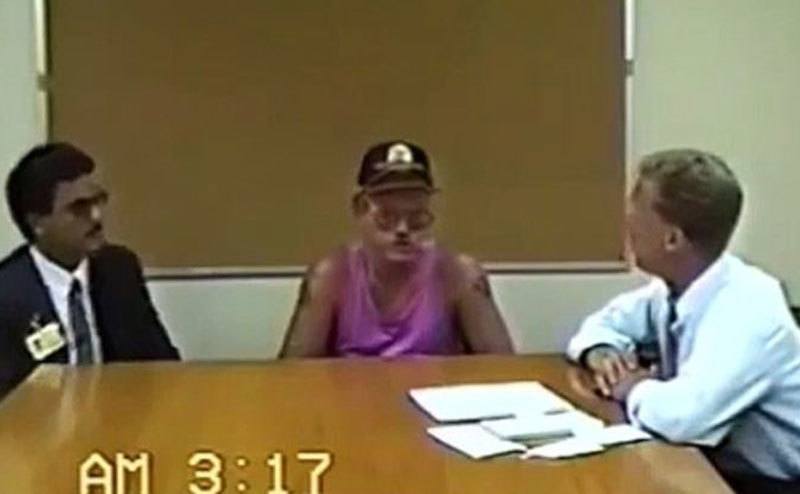 A security tape of Stacey’s friend talking during police interrogation.