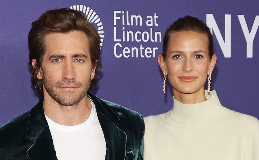 Jake Gyllenhaal and Jeanne Cadieu attend the premiere of