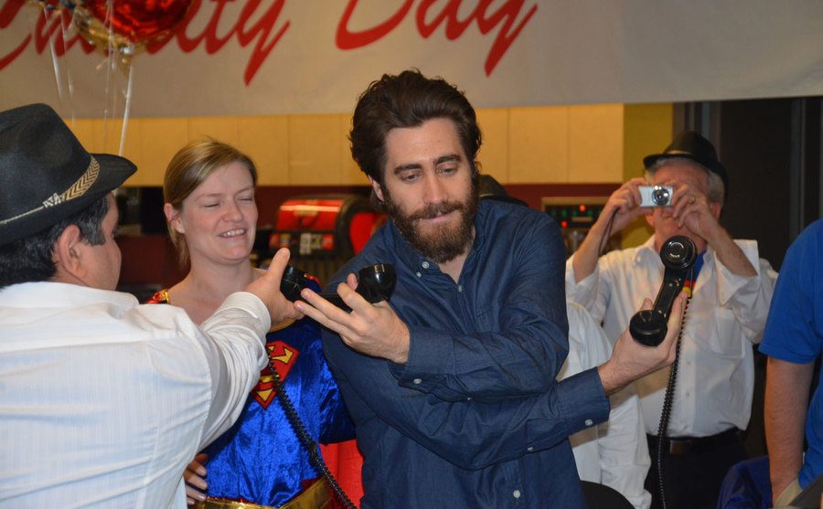 Gyllenhaal takes part in a charity event.