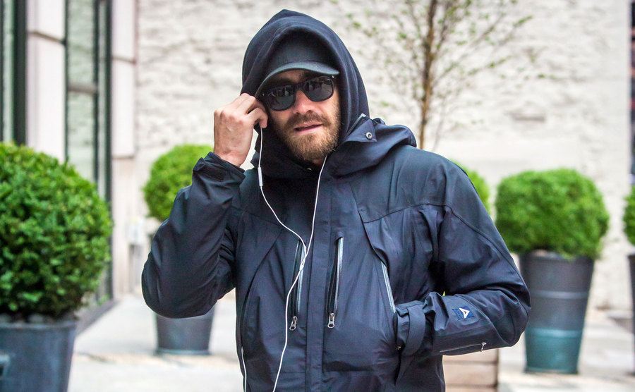Jake Gyllenhaal is seen in SoHo.