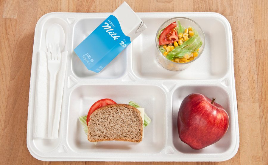 An image of a lunch tray.
