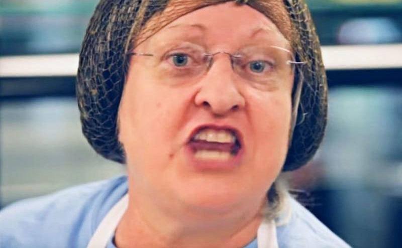 A picture of the school’s lunch lady.