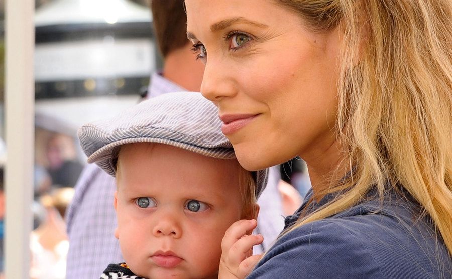 A picture of Berkley and her son.