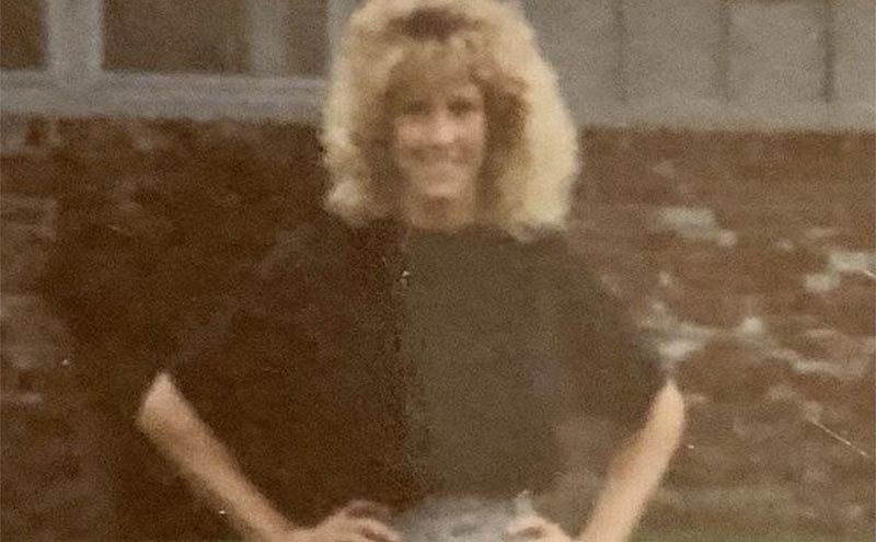 A dated portrait of Erin at home.