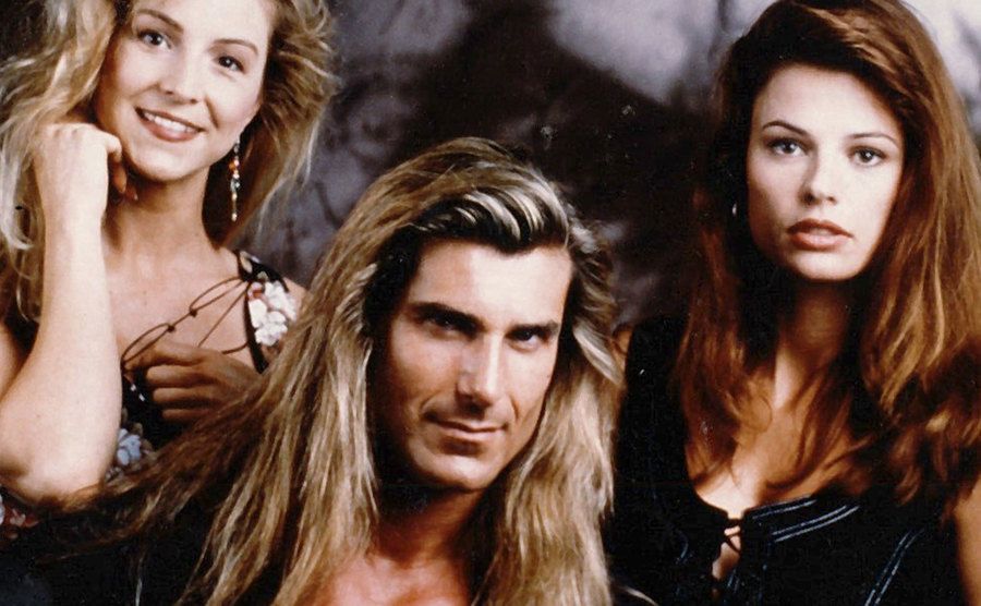 A promotional portrait of Fabio and his co-stars.