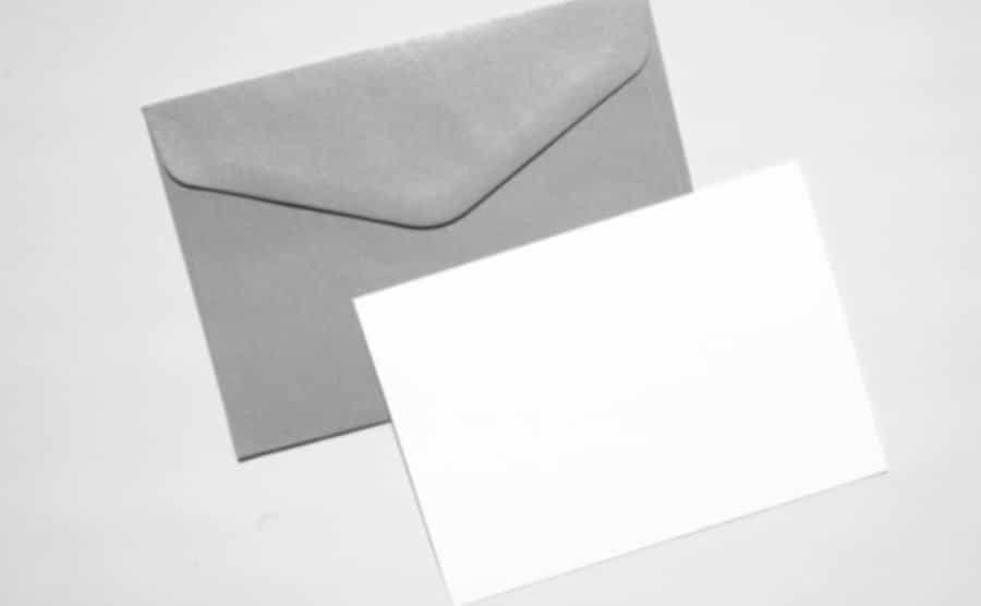 A picture of a letter and an envelope.