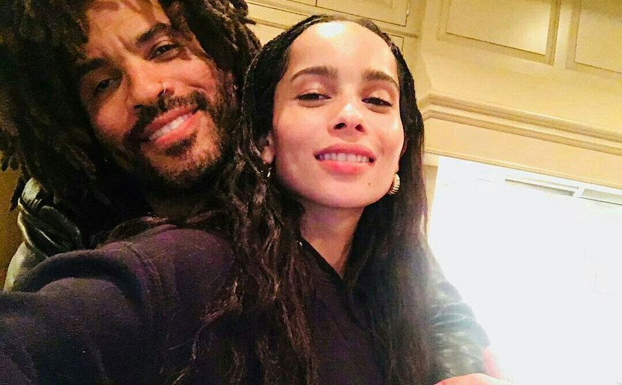 A selfie of Zoe and Lenny at home. 