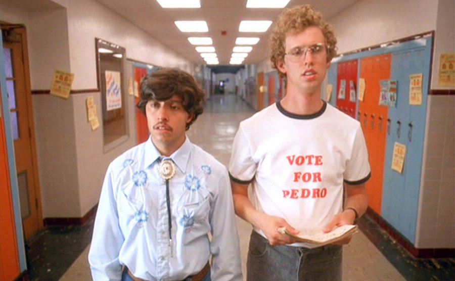 Efren Ramirez and Jon Heder pramore Vote For Pedro. 