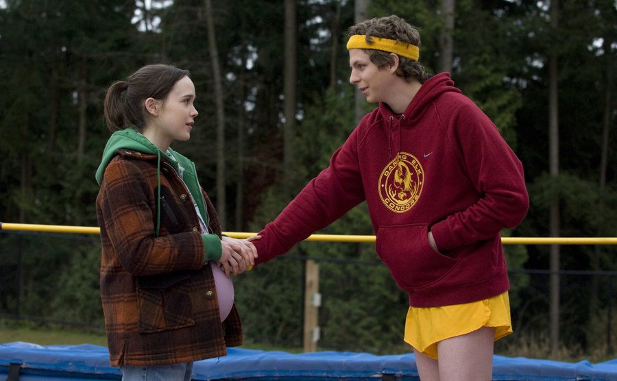 Elliot Page and Michael Cera in a still from the film. 