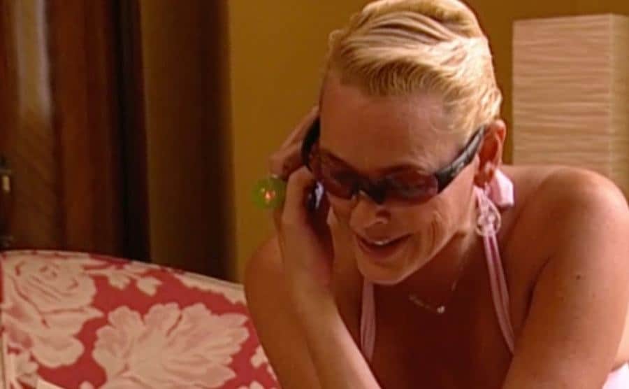 A still of Brigitte in a scene from the show.