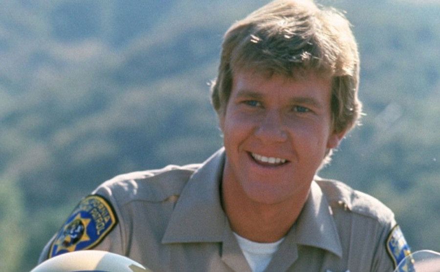 A portrait of Larry Wilcox as Officer Jonathan Andrew Baker.