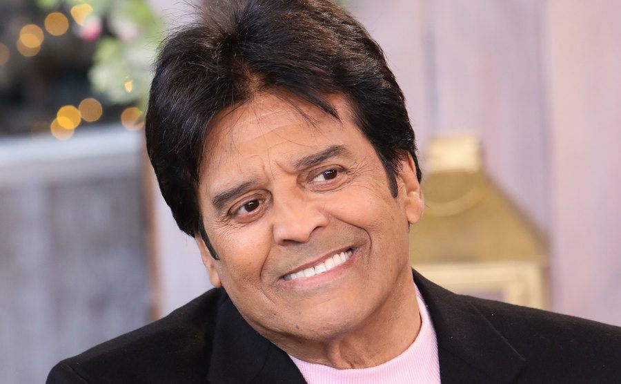 A portrait of Erik Estrada during an interview.