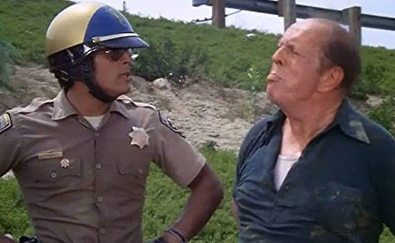 Estrada as an officer in a still from the show.