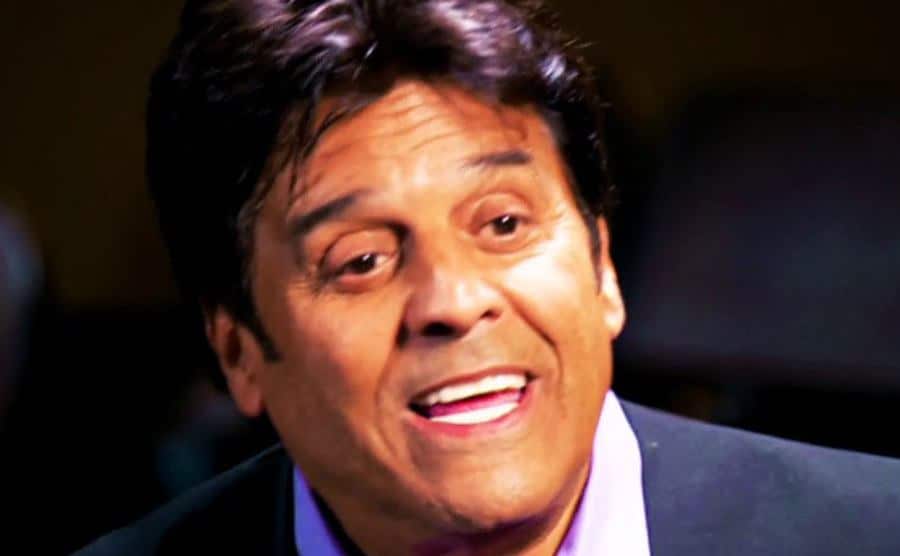 Estrada speaks during an interview.