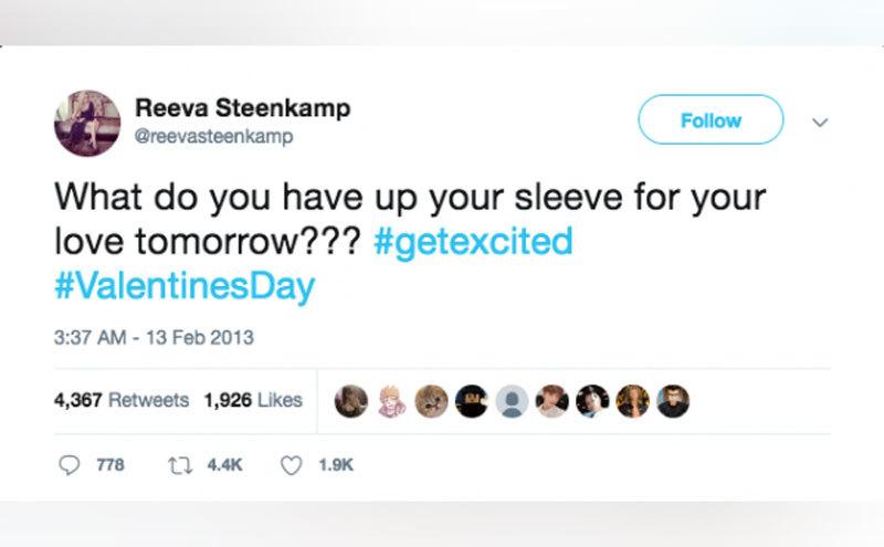 Reeva Steenkamp’s final tweet.