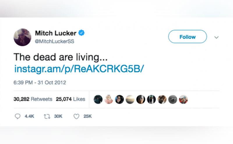 Mitch Lucker’s final tweet.