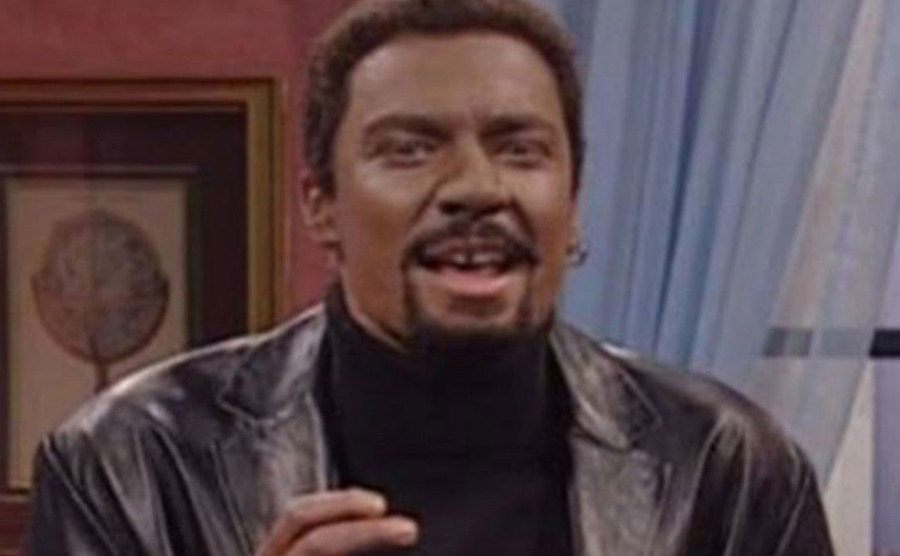 Jimmy Fallon appears in blackface in an SNL sketch.