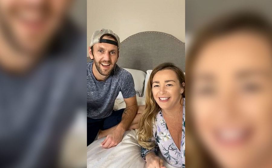 A selfie of Jamie Otis and Doug Hehner