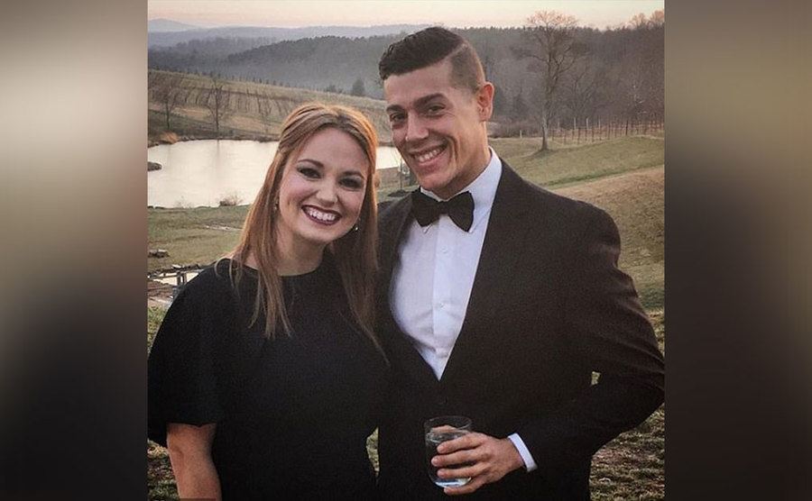 Cortney Hendrix and Jason Carrion attend an event.