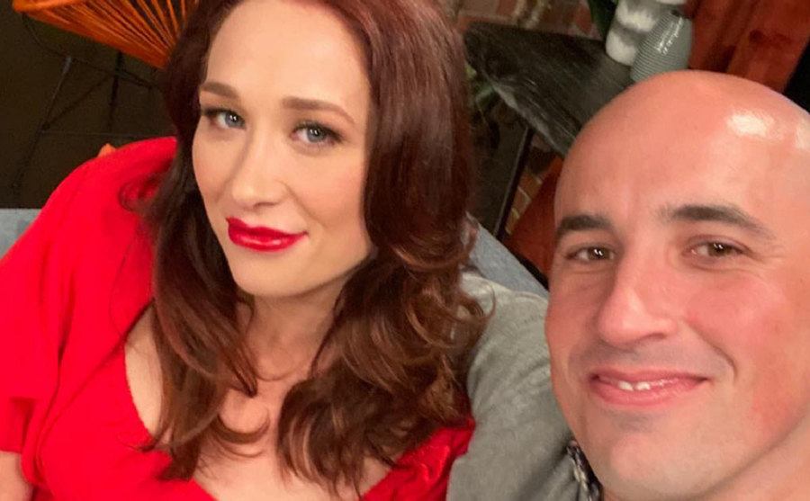 A selfie of Elizabeth Bice and Jamie Thompson.