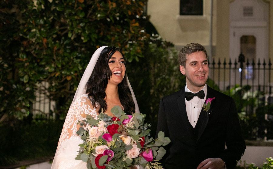 Christina and Henry on their wedding day.
