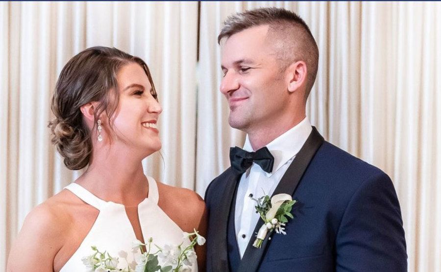 Haley and Jacob on their wedding day.