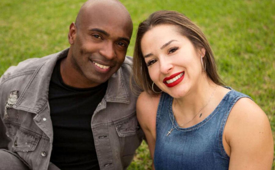 Myrla and Gil enjoy a day in the park.