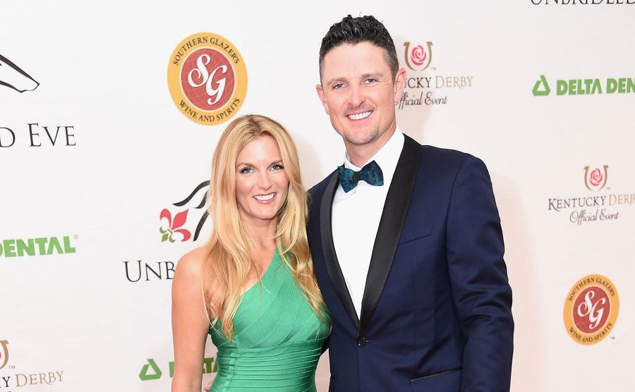Kate Phillips and Justin Rose attend the Unbridled Eve Gala