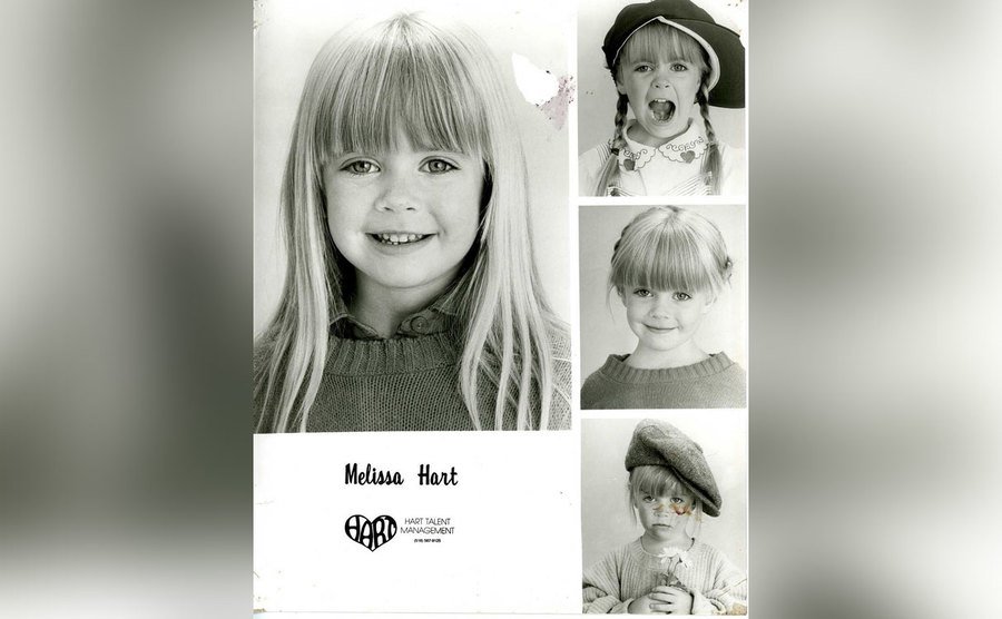 Melissa’s childhood headshots.