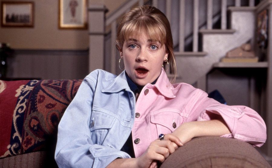 Melissa Joan Hart, as Clarissa Darling, looks shocked.